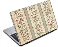 ezyPRNT Red Flower Green Climber Floral Pattern (14 to 14.9 inch) Vinyl Laptop Decal 14   Laptop Accessories  (ezyPRNT)