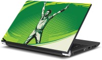 ezyPRNT Cricket Sports Pop Art Green (15 to 15.6 inch) Vinyl Laptop Decal 15   Laptop Accessories  (ezyPRNT)