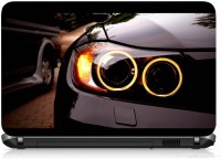 VI Collections BLACK CAR ORANGE LIGHT IMPORTED VINYL Laptop Decal 15.6   Laptop Accessories  (VI Collections)