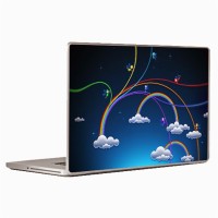 Theskinmantra Rainbow Clouds Laptop Decal 13.3   Laptop Accessories  (Theskinmantra)