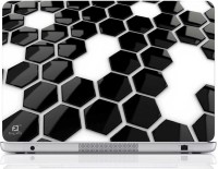 Finest Hexagon BW Vinyl Laptop Decal 15.6   Laptop Accessories  (Finest)