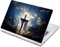 ezyPRNT Crucifix with stole (13 to 13.9 inch) Vinyl Laptop Decal 13   Laptop Accessories  (ezyPRNT)