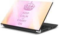 ezyPRNT Keep Calm and Carry On (15 to 15.6 inch) Vinyl Laptop Decal 15   Laptop Accessories  (ezyPRNT)
