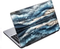 ezyPRNT Blue Storm and Calm Sea (14 to 14.9 inch) Vinyl Laptop Decal 14   Laptop Accessories  (ezyPRNT)