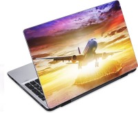 ezyPRNT Airplane Over The See (14 to 14.9 inch) Vinyl Laptop Decal 14   Laptop Accessories  (ezyPRNT)