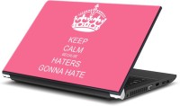 ezyPRNT Keep Calm because Haters Gonna Hate (14 to 14.9 inch) Vinyl Laptop Decal 14   Laptop Accessories  (ezyPRNT)