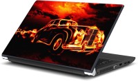 Rangeele Inkers Burning Car Vinyl Laptop Decal 15.6   Laptop Accessories  (Rangeele Inkers)