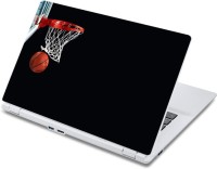 ezyPRNT Basket Ball Sports Black (13 to 13.9 inch) Vinyl Laptop Decal 13   Laptop Accessories  (ezyPRNT)