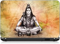 VI Collections LORD SHIVA & SCRIPTS pvc Laptop Decal 15.6   Laptop Accessories  (VI Collections)