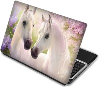 Shopmania White Horse Vinyl Laptop Decal 15.6   Laptop Accessories  (Shopmania)