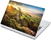 ezyPRNT Amazing Sunrise at Green Plateaue Nature (13 to 13.9 inch) Vinyl Laptop Decal 13   Laptop Accessories  (ezyPRNT)
