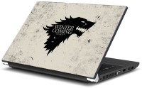 Dadlace winter is coming White Vinyl Laptop Decal 17   Laptop Accessories  (Dadlace)