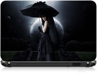 VI Collections GIRL WITH UMBRELLA PRINTED VINYL Laptop Decal 15.6   Laptop Accessories  (VI Collections)