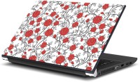 ezyPRNT Red Rose Floral Pattern (15 to 15.6 inch) Vinyl Laptop Decal 15   Laptop Accessories  (ezyPRNT)