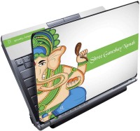 FineArts Ganesh Green Full Panel Vinyl Laptop Decal 15.6   Laptop Accessories  (FineArts)