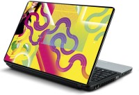 Finest Yellow Abstract Vinyl Laptop Decal 15.6   Laptop Accessories  (Finest)