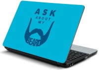 ezyPRNT Ask About my Beard Vinyl Laptop Decal 15.6   Laptop Accessories  (ezyPRNT)