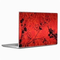 Theskinmantra Red And Black Laptop Decal 14.1   Laptop Accessories  (Theskinmantra)