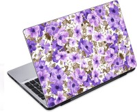ezyPRNT Purple Flower Pattern (14 to 14.9 inch) Vinyl Laptop Decal 14   Laptop Accessories  (ezyPRNT)