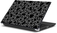 ezyPRNT Black and White Knots Pattern (15 to 15.6 inch) Vinyl Laptop Decal 15   Laptop Accessories  (ezyPRNT)
