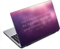 ezyPRNT Love and Happiness Motivation Quote a (14 to 14.9 inch) Vinyl Laptop Decal 14   Laptop Accessories  (ezyPRNT)
