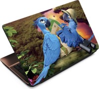 Finest Parrots with Map Vinyl Laptop Decal 15.6   Laptop Accessories  (Finest)