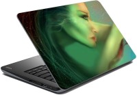 meSleep Green 3D Face Vinyl Laptop Decal 15.1   Laptop Accessories  (meSleep)