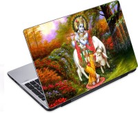 ezyPRNT Divine Krishna (14 to 14.9 inch) Vinyl Laptop Decal 14   Laptop Accessories  (ezyPRNT)