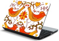 ezyPRNT Bird Doodle art White Vinyl Laptop Decal 15.6   Laptop Accessories  (ezyPRNT)
