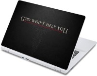 ezyPRNT God Motivation Quote (13 to 13.9 inch) Vinyl Laptop Decal 13   Laptop Accessories  (ezyPRNT)