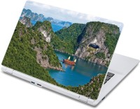 ezyPRNT Amazing Islands in Sea Landscape Nature (13 to 13.9 inch) Vinyl Laptop Decal 13   Laptop Accessories  (ezyPRNT)