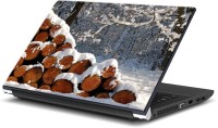 ezyPRNT Winter Wooden Logs Nature (15 to 15.6 inch) Vinyl Laptop Decal 15   Laptop Accessories  (ezyPRNT)