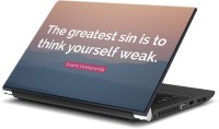 ezyPRNT Swami Vivekanand Motivation Quotes b (15 to 15.6 inch) Vinyl Laptop Decal 15   Laptop Accessories  (ezyPRNT)