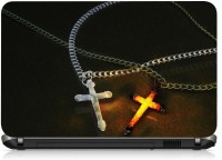 VI Collections Cross Chains PRINTED VINYL Laptop Decal 15.6   Laptop Accessories  (VI Collections)