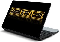 ezyPRNT Gaming is not a Crime Vinyl Laptop Decal 15.6   Laptop Accessories  (ezyPRNT)
