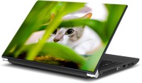 ezyPRNT White Cat (15 to 15.6 inch) Vinyl Laptop Decal 15   Laptop Accessories  (ezyPRNT)