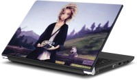 ezyPRNT Cartoon Girl with Camera (15 to 15.6 inch) Vinyl Laptop Decal 15   Laptop Accessories  (ezyPRNT)