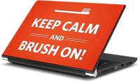 ezyPRNT Keep Calm and Brush On! (13 to 13.9 inch) Vinyl Laptop Decal 13   Laptop Accessories  (ezyPRNT)
