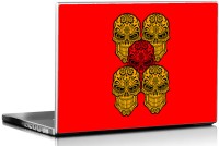 Seven Rays Five Skull Vinyl Laptop Decal 15.6   Laptop Accessories  (Seven Rays)