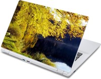 ezyPRNT Golden Fall Tree Grass Nature (13 to 13.9 inch) Vinyl Laptop Decal 13   Laptop Accessories  (ezyPRNT)