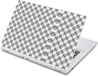 ezyPRNT 3D White Raised Cubes Pattern (13 to 13.9 inch) Vinyl Laptop Decal 13   Laptop Accessories  (ezyPRNT)