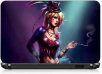 VI Collections ANIMATE SMOKING GIRL pvc Laptop Decal 15.6   Laptop Accessories  (VI Collections)