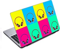 ezyPRNT Headphones and Earphones Music D (14 to 14.9 inch) Vinyl Laptop Decal 14   Laptop Accessories  (ezyPRNT)