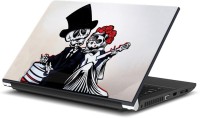 ezyPRNT Skull and Abstract D (15 to 15.6 inch) Vinyl Laptop Decal 15   Laptop Accessories  (ezyPRNT)