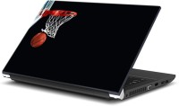 ezyPRNT Basket Ball Sports Black (15 to 15.6 inch) Vinyl Laptop Decal 15   Laptop Accessories  (ezyPRNT)