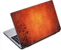ezyPRNT Brown Textured Floral Pattern (14 to 14.9 inch) Vinyl Laptop Decal 14   Laptop Accessories  (ezyPRNT)