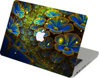 Swagsutra Swagsutra Blue And yellow Flowers Laptop Skin/Decal For MacBook Air 13 Vinyl Laptop Decal 13   Laptop Accessories  (Swagsutra)