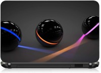 View VI Collections BLACK SPHERSES EXPOSING LIGHT pvc Laptop Decal 15.6 Laptop Accessories Price Online(VI Collections)