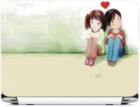 FineArts Boy Girl with Heart Vinyl Laptop Decal 15.6   Laptop Accessories  (FineArts)