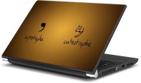 Rangeele Inkers A Postrophe And Catastrophe Vinyl Laptop Decal 15.6   Laptop Accessories  (Rangeele Inkers)